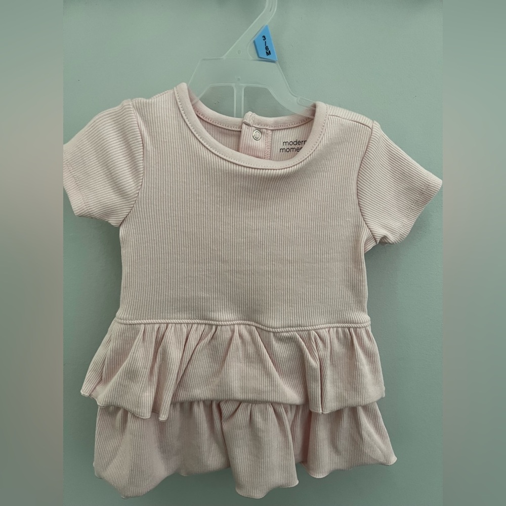 Brand New! Modern Moments Pink Dress & Diaper Cover 3-6M